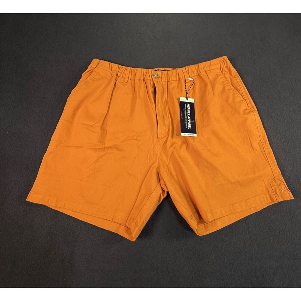NWT Meripex Apparel 4 Way Stretch Men’s Shorts Orange Size 3XL/5.5" Inseam